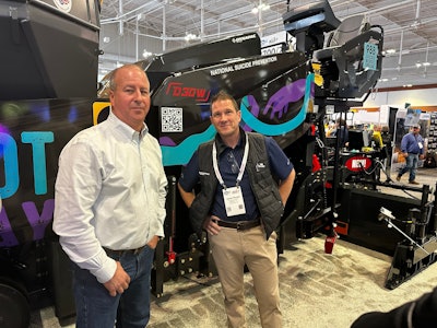 Vince Hafeli, president of Ajax (left), Jamie Roush, president of Dynapac (right).