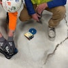 Polished Concrete Crack Repair