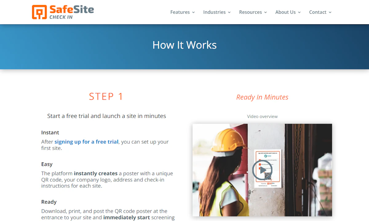 Safe Site Check In From: Safe Site Check In LLC | IRONPROS