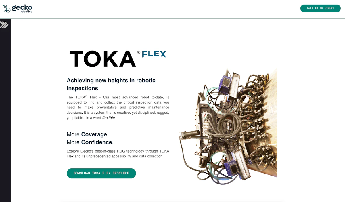 TOKA Flex From: Gecko Robotics | IRONPROS