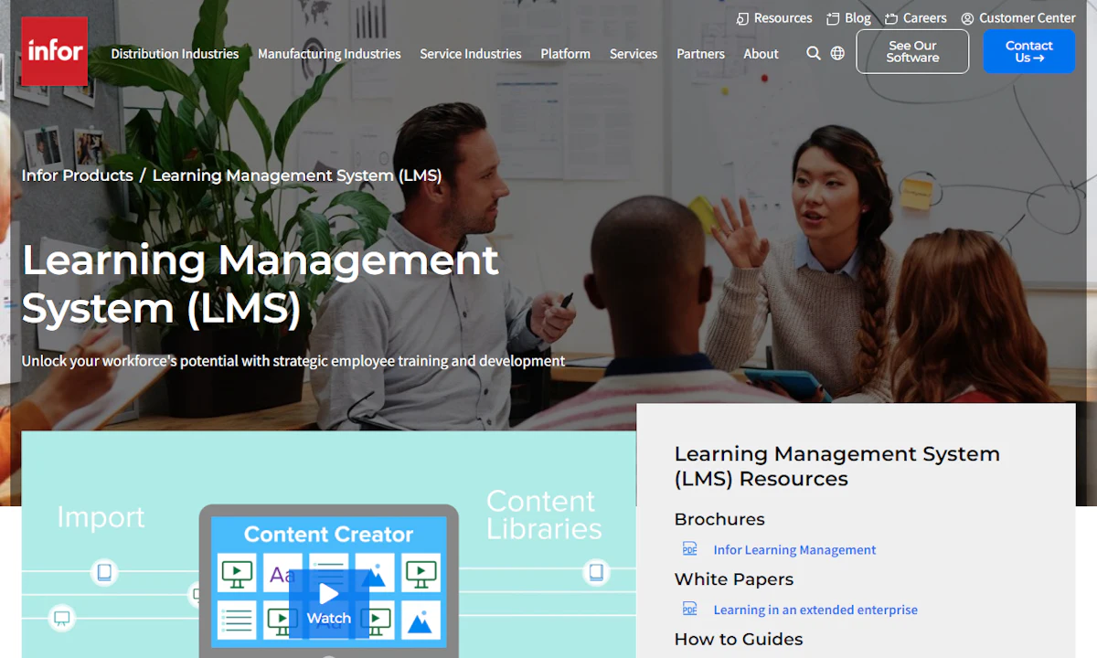 Infor Learning Pathway Infor Learning Management From: Infor Global Solutions | IRONPROS