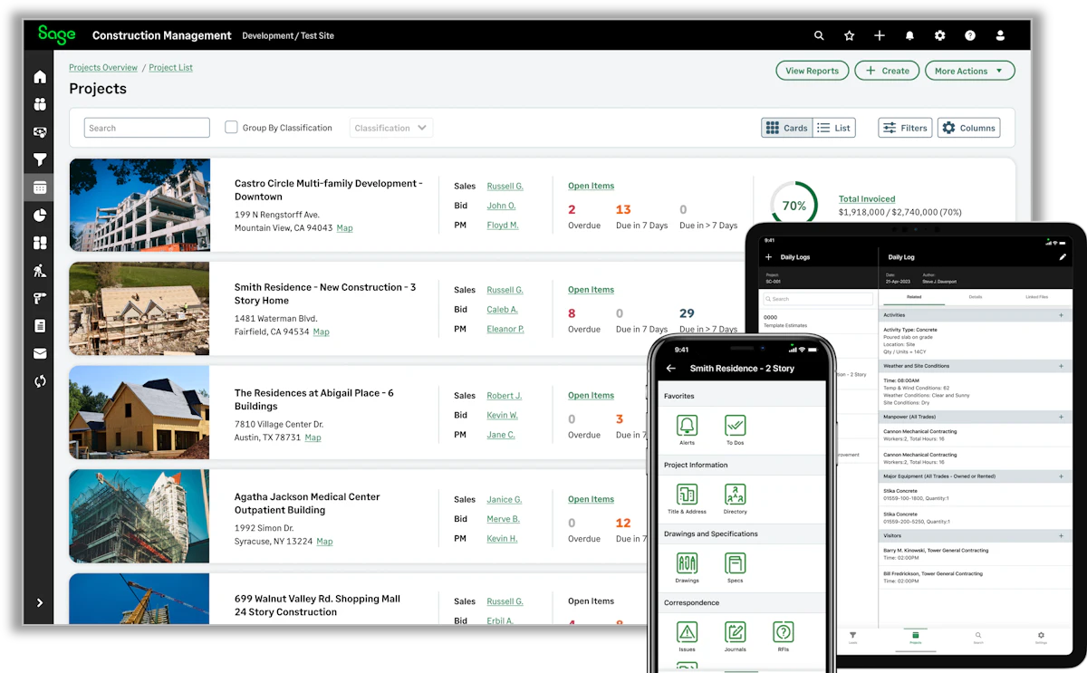 Sage Expands Construction Cloud Suite to Deliver Powerful ...