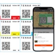 Action QR supports processes by allowing contractors to pre-configure color-coded QR labels which, when scanned by field users, open distinct actions within the Tenna App to facilitate the beginning of a workflow.