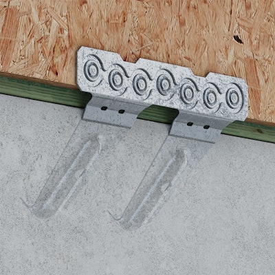 MASOZ installs on the inside of the form board (outside of wall), allowing panels to be placed without aligning sill plate holes with protruding anchor bolts.