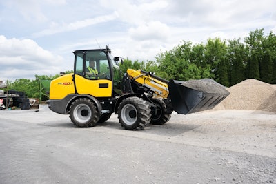 These models have been designed to give operators reach and hinge pin height when loading or moving materials is required.