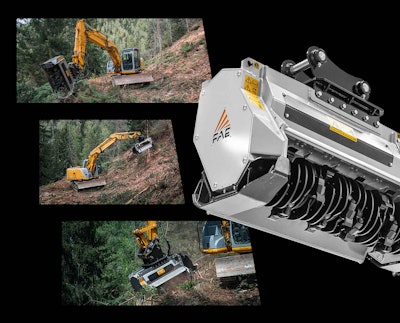 The BL2/S/EX can mulch vegetation, shrubs and trees up to 6 in. in diameter.