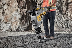 The POWERSHIFT Rammer features 2,660 ft. lbs. of impact force with antivibration insulators and mounted controls on the two-position handle.