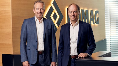 Ingo Ettischer (right) will take over as president of the BOMAG Group on July 1, succeeding Ralf Junker (left).