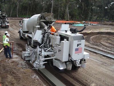 The machines are capable of using stringline but can also run without string using robotic total stations and/or GPS, and using 3D systems keeps jobs cleaner, helps decrease set-up time, and increases production.