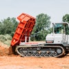 The TCR50-2 allows operators to carry up to 2.7 cu. yd. of material while rotating and dumping it in a single cycle.