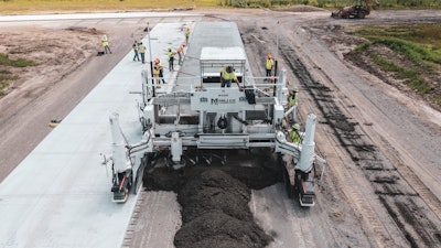 At Miller Formless, slipform pavers from small curb machines to the largest mainline pavers all utilize machine control.
