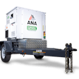 This towable generator is equipped with an Isuzu diesel engine and 25 kWh LTO battery, delivering 70 KVA peak/45 KVA prime power during use.