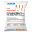Each 10-lb. bag of Chemsorb Acid Neutralizer can neutralize and absorb up to 2.5 gal of fluid.