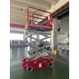 The MEC Micro 2032 Slab Scissor Lift can navigate tight spaces and reach working heights of up to 26 ft.