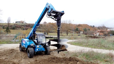 Technology advancements include a new auger attachment that comes with a HALO LED alignment system, which provides a visual aid to operators and eliminates the need for a spotter.