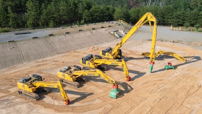 The new models include: PC490HRD-11, PC290LC-11, PC360LC-11 and PC490LC-11.