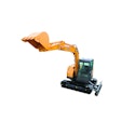 With a bucket digging force is nearly 15,000 lbs., the HD308 is powered by a 57-hp Yanmar engine for reliable performance under heavy loads.