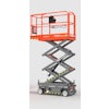 The Skyjack SJ3213 Micro Scissor Lift features a maximum work height of 19 ft. and 25% gradeability.