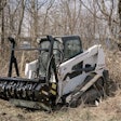 The FHX66 Forestry Mulcher eradicates materials to 10-in. in diameter with 17 gpm of hydraulic flow and 3,350 psi.
