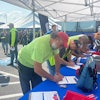 Volvo CE employees gather to celebrate 50 years of manufacturing at their North American headquarters in south central Pennsylvania.