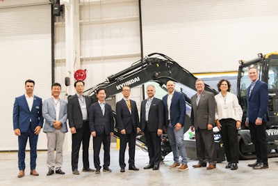 Representatives from HD Hyundai Construction Equipment North America this week joined executives from HD Hyundai XiteSolution, parent company of HD Hyundai Construction Equipment, along with representatives from Wallenius Wilhelmsen, to celebrate the grand opening of the first HD Hyundai North American Customization Plant in Brunswick, Ga.