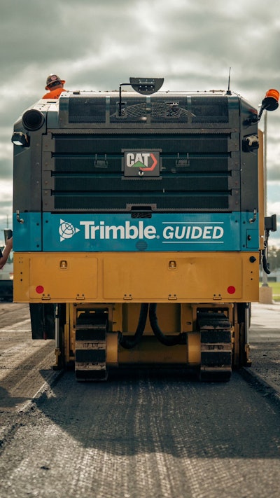 Several Trimble components work together to provide precision milling.