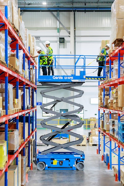 Gs 3246 Warehouse Elevated 3 People Platform Extended