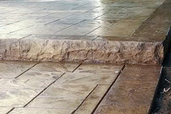 Stamped Stone Step
