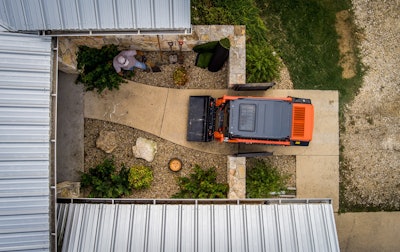Built for jobsites that require a tracked machine that can easily fit through narrow passageways and operate in confined spaces, the SVL50x is just 48 inches wide, and measures 76.5 inches in height and 92.8 inches in length, with an operating weight of 5,620 pounds.