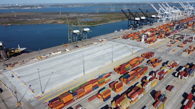 Roller Compacted Concrete – Industrial-Commercial, Gold Award – Port Houston, Barbours Cut CY 4&5, Seabrook, Texas