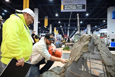 World of Concrete had demos running throughout the show. The Artificial Rock Sculpting Live demo was held in the South Hall.