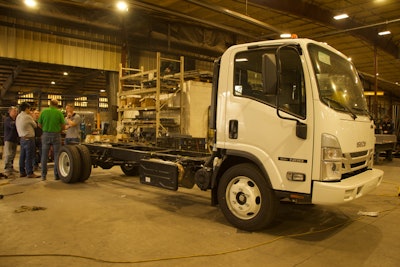 Seeing where the custom Pothole Heroes trucks were made at the KM International factory in Michigan.