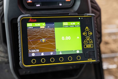 The Leica iCON iGD3 3D machine control solution integrates with Develon’s hydraulic controls, allowing operators to execute precise grading and earthmoving tasks with minimal rework.