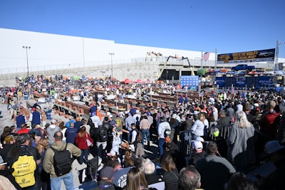 Crowds at the Masonry Madness event in the Bronze Lot