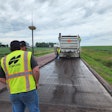 Milling machine using 3D design work to improve road smoothness last summer.