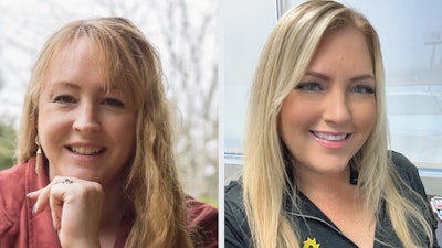 From left to right, Alyssa Billings, Manager, Market Logistics Operations – PNW and Nicole Bourget, Manager, Key Accounts Service Team – Western Region of Sunbelt Rentals.