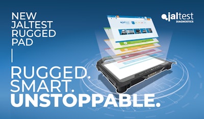 Jaltest Rugged Pad is a tool designed for professionals looking for a strong, powerful, and safe device to perform diagnostics in demanding environments.