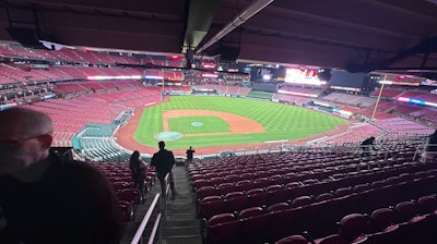 Busch Stadium, home of the St. Louis Cardinals.