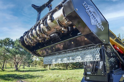 It cannot be stressed enough, always ensure the mulching head is not engaged and any equipment is powered off before inspection or conducting any work on the mulcher attachment.