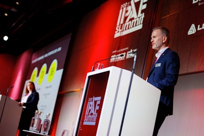 Brian Parker, Head of Safety & Technical at IPAF (right) and Alana Paterson, Head of Health, Safety & Environment at Taylor Woodrow & Chair of the IPAF International Safety Committee (left) launched the campaign at the IPAF Summit early March 2025.