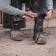 Never treat lace-up work boots like a pull-on boot. Instead, untie and fully loosen the laces when putting work boots on or taking them off.