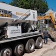 The Phillips Sitework crew were able to use volumetric concrete mixer technology to streamline operations and keep their projects on schedule.