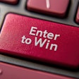 яна винникова Bright Red Keyboard Key Inviting Users To Enter