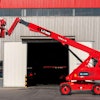 The H-series high capacity boom lifts have working heights ranging from 72 to 98’, 661/992lbs dual capacities and large working platforms with triple entry.