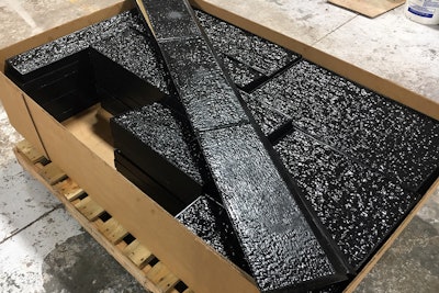 Precision textures made possible by CNC technology are redefining vertical decorative concrete.