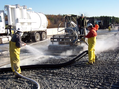 Hydrodemolition preserves sound concrete while preparing surfaces for bonded overlays, ensuring strong adhesion and long-lasting repairs.