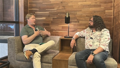 Nile Elam, VP of Government Affairs NAPA (Left); Brandon Noel, Editor, Asphalt Contractor (Right)