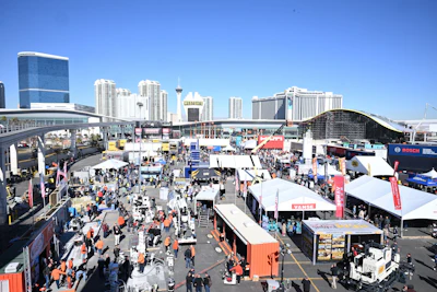 Outside, from World of Concrete 2025