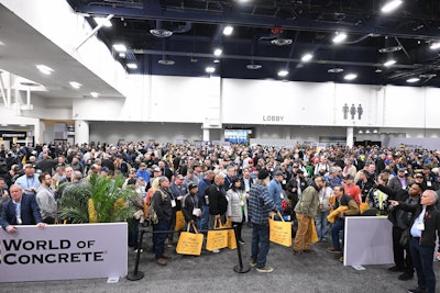 The show opening, from World of Concrete 2025