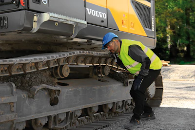 Volvo Excavator Undercarriage Inspection